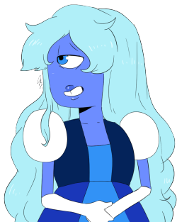 sapphire-enthusiast:  a quick doodle of sapphire in her current outfit because it’s been a while since i drew her in it 