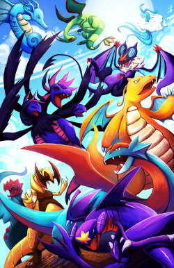 dotcore:  Dragon Pokémon.by Michelle Simpson.