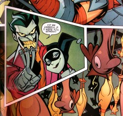 thereasonsimbroke:They NAILED Joker and Harley Quinn in BTAS/TMNT Adventures! ♦️🃏