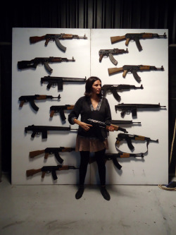 tacticalarousal:  Of all the weapons on the wall, she chooses the Kalashnikov that is incomplete
