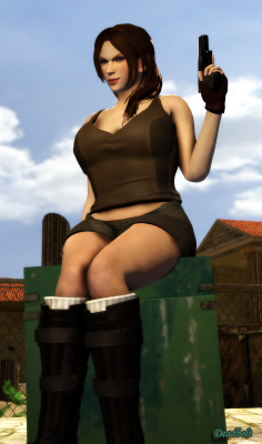 Rinox got the idea of wanting to cosplay as Lara Croft from Tomb Raider Underworld. What she has done now is just a prototype. She hadnâ€™t gotten her holsters and backpack done yet.Click Picture for Full ResolutionNote: So, if I were to add to Rinox