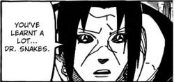 indebtandbored:  through all the family murder, hate, death, and zombification, Itachi and Sasuke still give each other shit like any other brothers. 
