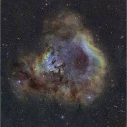 NGC 7822 in Cepheus #nasa #apod #ngc7822 #cosmicpillars #gas #dust #molecularcloud #constellation #cepheus #oxygen #hydrogen #sulfur #stars #interstellar #universe #space #science #astronomy
