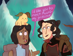 eileenroberts:  i adore the idea of korra introducing asami to all of her spirit friends on their ‘vacation’ ;v; 