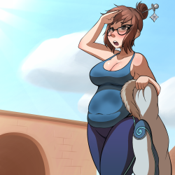 Mei AcclimatesIt&rsquo;s just a bit too hot for a winter coat out there, that&rsquo;s for sure.Hi-res version over on Patreon!Links: - Patreon - Ekaâ€™s Portal - SFW Art