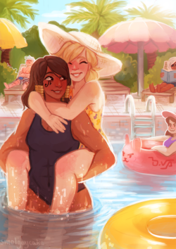 smolgaycake:I know everyone is excited about Doomfist right now, but here, take some pool party pharmercy :3c
