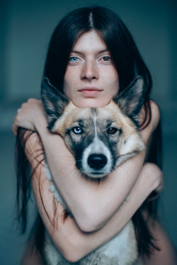 gyravlvnebe:  Me and my dog Pandora, adopted from the street© Sergei Sarakhanov