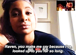 dollsofbeauty:  2damnfeisty:  jasonapham: Keke Palmer geting emotional in an interview with Raven Symone (x)  This is very important. I’m glad both of them had this moment. Raven has been working and grinding longer than most of us have been able to