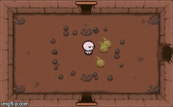 edmundmcmillen:  Rebirth Tease, (this is a VERY early build gif) all items now combo! the programmers are kicking ass, here is proof. wiggle worm   dr fetus   triple shot   parasite   ouija board   poly!  MEGA OP! deal with it! 
