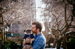 gym-leader-dan:  mymodernmet:  Guy Makes Adorable Pug His Valentine in a Quirky Couples Photo Shoot  Me. 