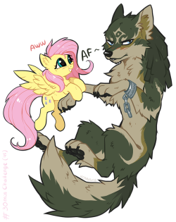 30minchallenge:Fluttershy joins the battle! But really she wants to be friends with all the animals, like Link (in his wolf form).Thanks for participating, Hioshiru!Artists Included: Hioshiru (http://hioshiru.tumblr.com/) &lt;333