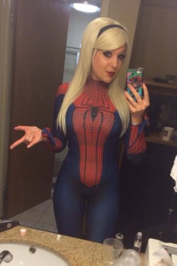 whoisthatbabe:  Nicole Marie Jean as Spider GirlMore pics here 