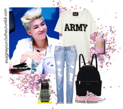 imagineyourclothes:  First meeting with Rapmonster - requested by anon(You meet at a BTS fansign, he thought you were hella cute and now he keeps thinking “I want me some of that”)