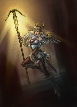 ammosart: Mercy’s new Valkyrie Overwatch skin looks so pretty.  Someday I shall have it. 