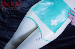 latex-n-more:  This is half my nurse outfit. Lol   I’m still bored. Everybody send me a message. Lol