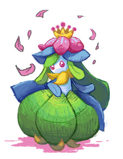 almondette:  Fav grass type: Lilligant!! Not actually my favorite! I just really wanted to try drawing her…