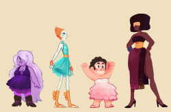 albrii:  sudgemo: hmm how about the crystal gems in fancy-shmancy grand ball outfits! Or a strange world where the gems are all stuck in an awkward teenager phase!  uhh i guess this is a bit in-between the prompt- something like prom wear? although maybe