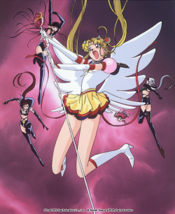 dangerousperfectionparadise:  Eternal Sailor Moon &amp; Sailor Star Lights in ep 199