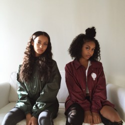 heyimbahja:  me and Jas in the new Madhouse Studios windbreakers available for purchase soon 💡 