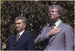 Ceauşescu with Jimmy Carter, 1978