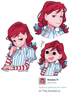 plasticiv: 100% convinced that Wendy’s is a smug anime girl.(Inspired by these tweets)