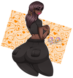 oki-doki-oppai:  Gift for my good friend @deztyle of his character Jessi I hope you all like it! Like my work? feel free to watch me :’D   Jessi! where is your afro!? well I can’t be upset with that ass&hellip; I mean with you.