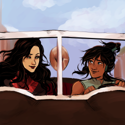 bevsi:  korra i know asami’s hot but keep your eyes on the road 