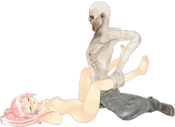 Little lolicon girl getting attacked by a horny hentai zombieâ€™s monster cock.