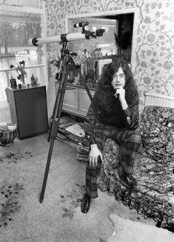 outoftheblueintotheblack:  1970: Jimmy Page, at his home in Pangbourne, Berkshire, England “Jimmy had bought a boathouse down by the Thames in rural Berkshire. Chris Welch and I went down one afternoon to visit and do a Melody Maker interview with the