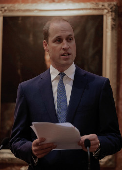 mr-mrswales: The Duke of Cambridge attends a reception on World Mental Health Day to  celebrate the contribution of those working in the mental health sector  across the UK at Buckingham Palace | 10 October 2017  