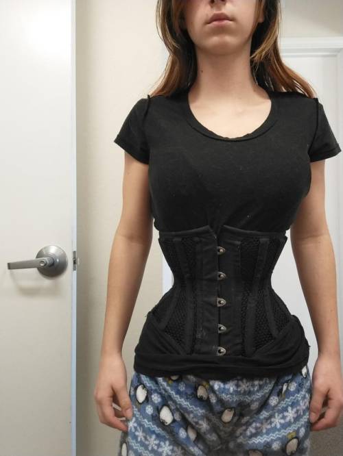 bustiers-and-corsets:  Pajama day 💕 this is a 16 inch but i want to eventually get to a 14 inch!