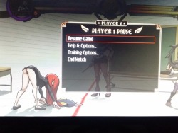 dacommissioner2k15:  jellotsok:Went back to SG vanilla n forgot parasoul had this frame on her wakeup anim lol.  Thx esrb  Wait….They patched out the panty shots!!!And here, I was pondering purchasing the game for steam!!