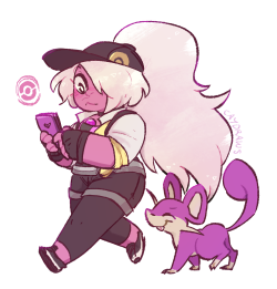 caydraws:  someone asked me to draw amythest and also i cant stop playing pokemon go send help 