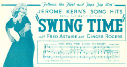 adelphe:  Swing Time sheet music, 1935 