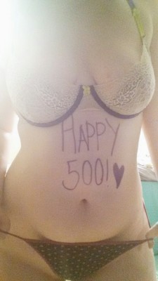 littlekittenlove:  Thanks for putting up with my shit, you guys â™¥  Our pleasure! &ldquo;Happy 500!&rdquo;