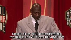 tyrion-skywalker:  This is why Michael Jordan is amazing. He has five championships, MVPs, and a crap ton of other awards, and he says his biggest one was acting alongside Bugs Bunny and Daffy Duck.  