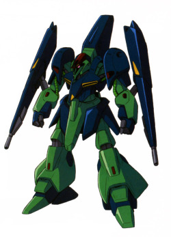 the-three-seconds-warning:  ORX-005 Gaplant  The ORX-005 (ORX-05, CRX-005) Gaplant was a prototype general purpose transformable Mobile Armor  Armed with a pair of beam rifles and a pair of beam sabers, the Gaplant proved to be one of the fastest and