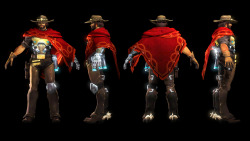 colonelyobo:  Overwatch - McCree SFM Model Release A less-than-stellar port of McCree from Overwatch, done as a request by ZalSFM ( ’ - ’)b Model is far from perfect, probably needs a lot of work! But I saw at least one person wanting a McCree model,