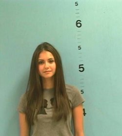 tropical-insanity:  uglyplastic:  Photo courtesy: Unknown Charge(s): Nina Dobrev arrested for disorderly conduct (flashing her boobs to incoming traffic from the top of a bridge with other cast mates from vampire diaries)  Goals