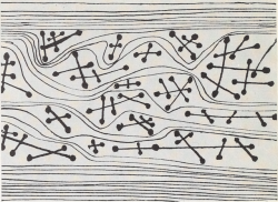 nemfrog: “Increased tension created by the introduction of barriers.” Creative Drawing, Point and Line. 1963.