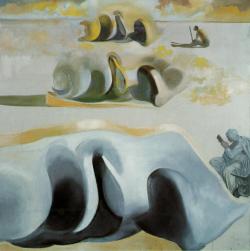 salvadordali-art:  The Three Glorious Enigmas of Gala Artist: Salvador Dali Completion Date: 1982 Style: Surrealism