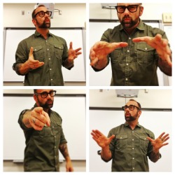 asleepylioness:  sonofthelandlockedmariner:  Apparent proof positive that I lecture with my hands  Teach me? 