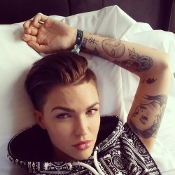 rubyrosestella:    “I am very gender fluid and feel more like I wake up every day sort of gender neutral.”. -Ruby Rose