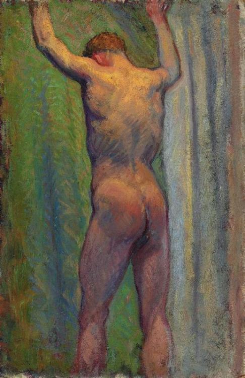 antonio-m:  ‘Standing Male Nude’ John Peter Russell (1858-1930). Australian Impressionist painter. 