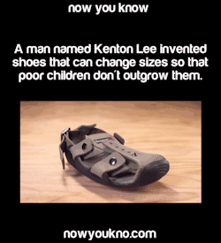 zeggystardust:  mjsloveslave:  nowyoukno:    Source for more facts follow NowYouKno     NOW THIS IS A MAN THAT DESERVES A NOBEL PRIZE. THIS IS THE MOST BRILLIANT THING I EVER HEARD OF!   Fuck crocs, let’s get people wearin some functional shoes
