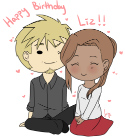 leanna-ashgrove:  luckied:  HAPPY BIRTHDAY LIZ!! Sorry if it seems Lazy or anything I’m in the middle of finals and it hard to do very elaborate drawings at the moment!!!Anyways!! I wanted to try drawing your OC Kym!! I hope I did ok I’m not very