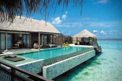 cubebreaker:  Select private villas from the Shangri-La resort in the Maldives.