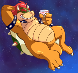 Finally finished the sketch I made on Bowser Day!