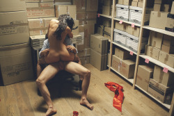 erikalust:  Someone is receiving a very unexpected an sexy surprise at work…! MEET ME IN THE STOCKROOM premieres this Thursday at XCONFESSIONS.COM (Still by our dear lunaire.es) 