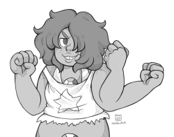 manasurge:  Once again I’m avoiding my responsibilities (aka other drawings) and felt like doodling some Smoky Quartz instead (Put up your dukes!) I was just having fun with lines tbh. 